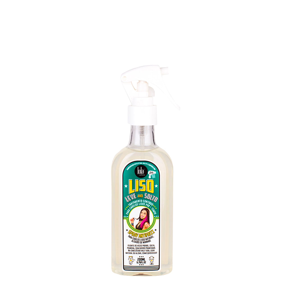 Leave-in Spray Antifrizz Lola Cosmetics Liso Leve and Solto 200 ml