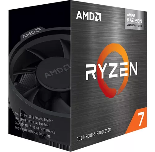 Processador AMD Ryzen 7 5700G 3.8GHz (4.6GHz Turbo) 8-Cores 16-Threads Cooler Wraith Stealth AM4 Com Vídeo Integrado 100-100000263BOX