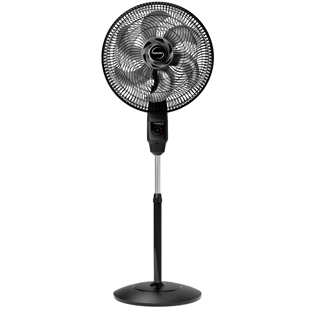 Ventilador De Coluna Mallory Chronos 40cm 6 Pás 3 Velocidades 140W - Preto - 110 Volts