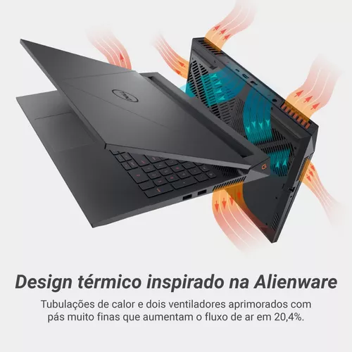 Notebook Gamer Dell 15.6'' FHD i5-13450HX 512GB SSD 16GB RAM RTX 3050 Linux - G15-i1300-D35P