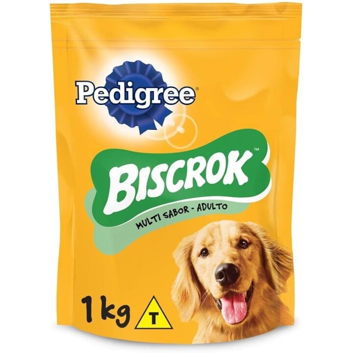 Biscoito Pedigree Biscrok Para Cães Adultos Multi 1 Kg