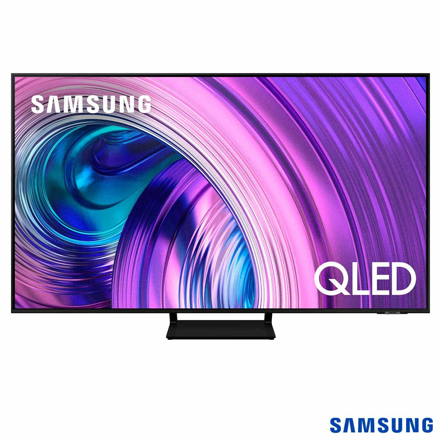 Smart TV 4K Samsung QLED 55 Polegadas com Modo Game, Alexa built in e Wi-Fi - 55Q70AA