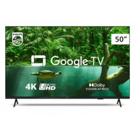 Smart TV Philips 50" UHD 4K LED Google TV - 50PUG7408/78