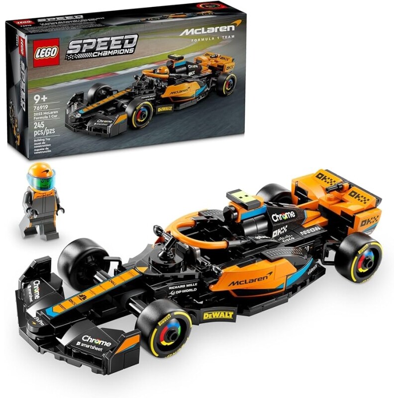 LEGO Set Speed Champions 76919 Carro de Corrida de Formula 1 da McLaren 2023 245 peças