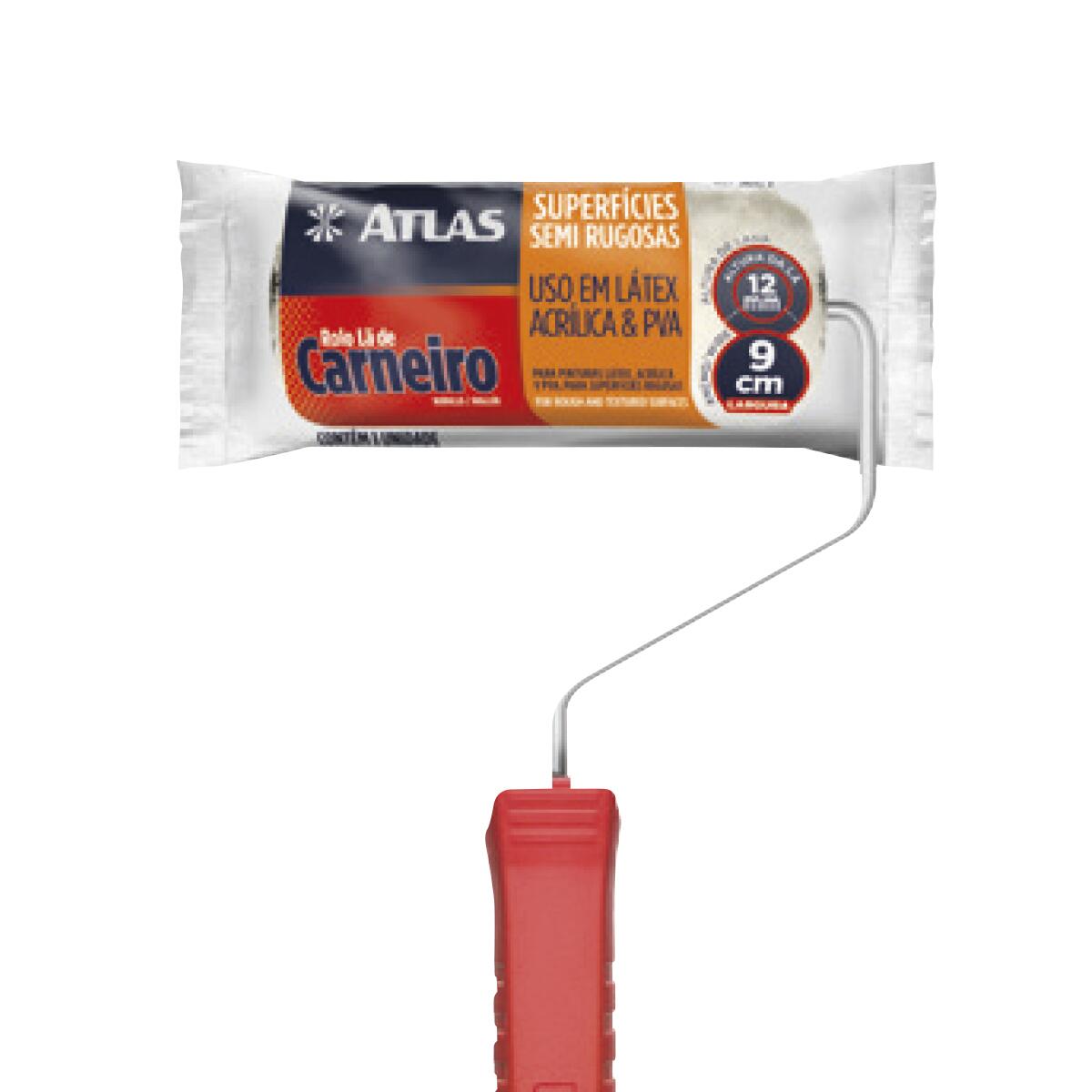 Rolo Lã Carneiro Atlas Nat 9Cm 328/9