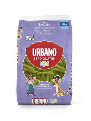 Urbano, Macarrão de Arroz e Espinafre, Mini Pena, Kids - 500g (+ por -)