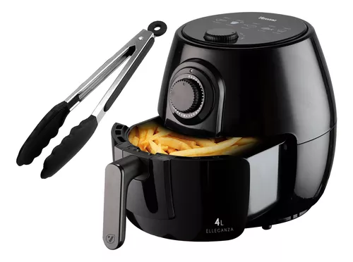 Fritadeira Air Fryer Elétrica 4 Litros 1350w C/ Pegador Inox