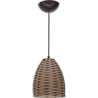 Pendente Junco Poptem Taça avelã luminária copo lustre 22cm