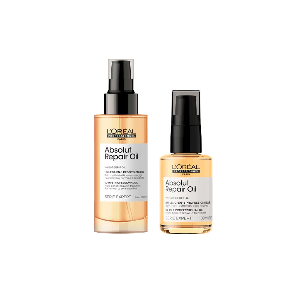 Kit L'oréal Professionnel Serie Expert Absolut Repair - Óleo Capilar 10 In 1 30ml + Óleo Capilar 90ml