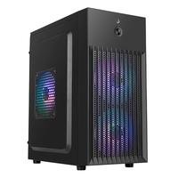 [app] Gabinete Office Rise Mode X1 Black, Mini Tower, M-ATX, Preto - RM-GA-OFX1-FB