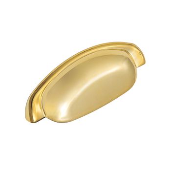 Puxador Concha CZM04 96mm Dourado Zamac Criativa