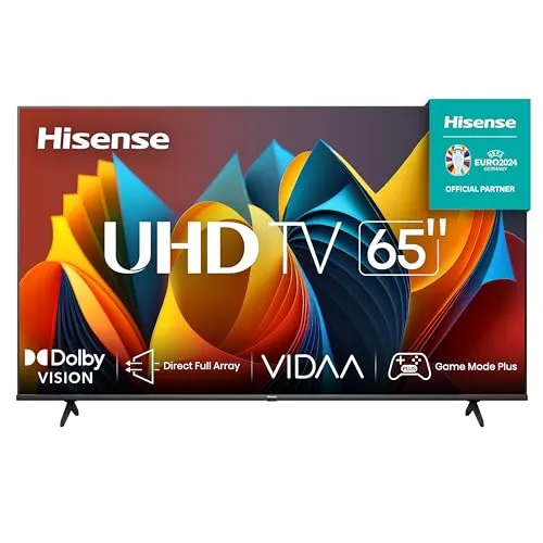 Hisense Smart TV UHD 4K DLED 65 Polegadas 65A6K com HDR10+ Dolby Vision Game Mode Controle por Voz Alexa Built-In AirPlay