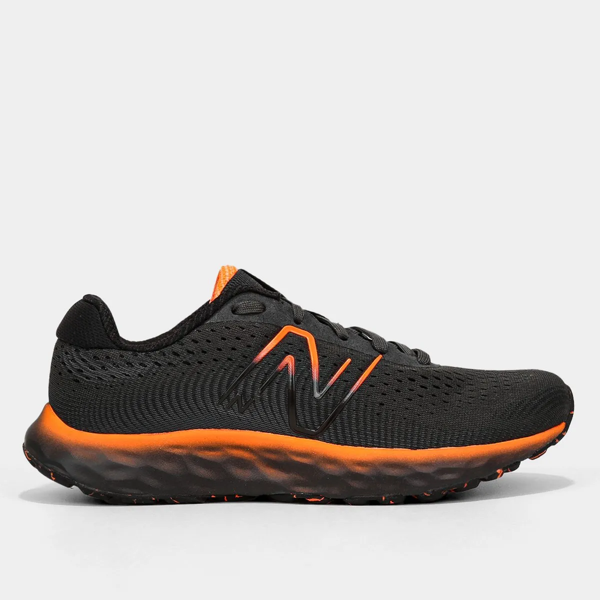 Tênis New Balance 520 V'8, Masculino - Preto + Laranja