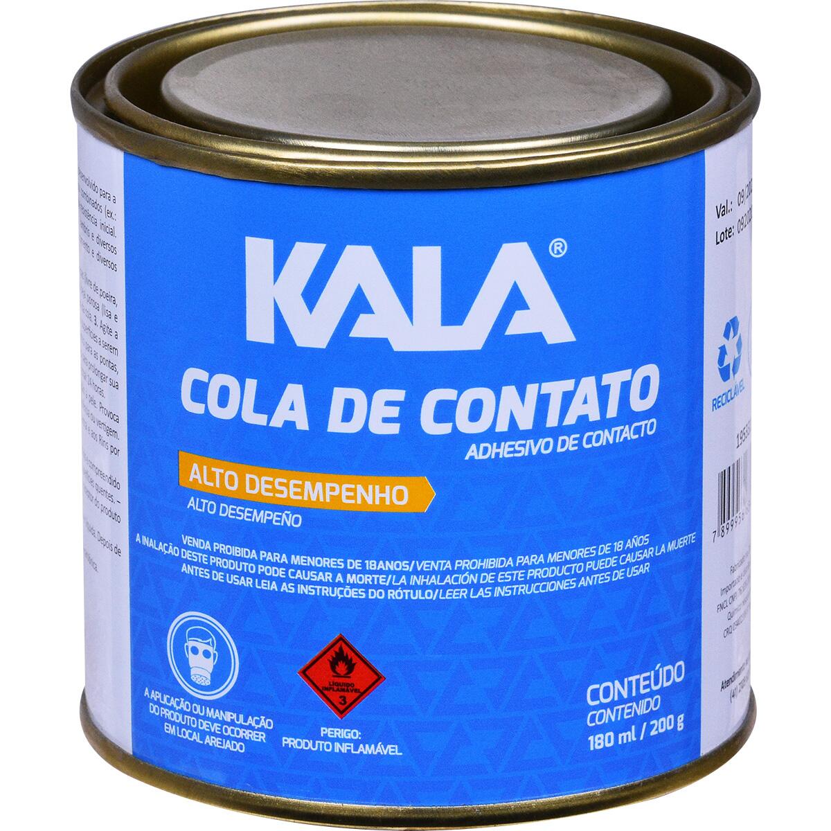 Adesivo Cola De Contato Lata 200G Kala