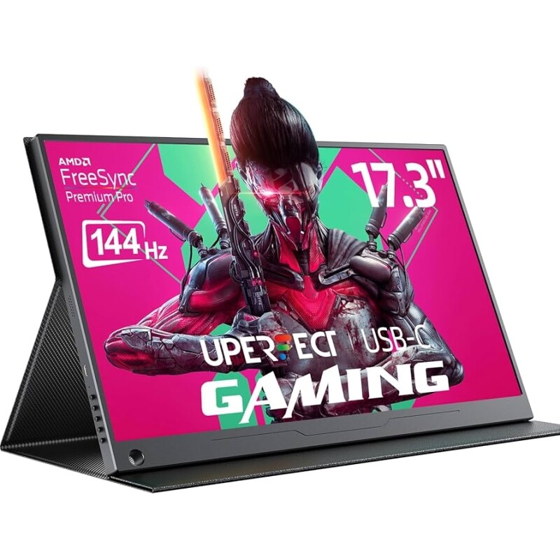 UPERFECT Monitor Portátil para Jogos 173 Polegadas 144 Hz