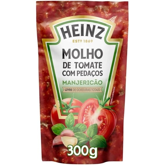 Molho de Tomate Heinz Manjericão - 300G