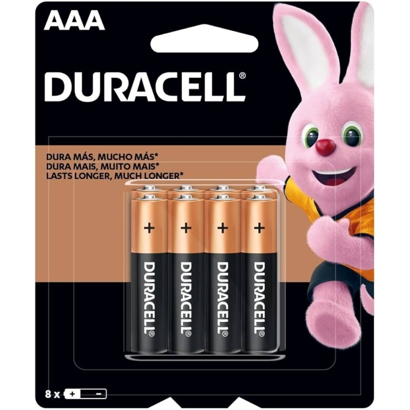 Duracell Pilha Alcalina Aaa Palito Duracell Com 8 Unidades