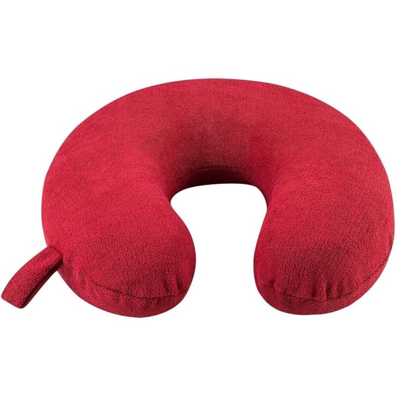 Travesseiro de Viagem My Travel Vermelho Formato "U" - Fibrasca