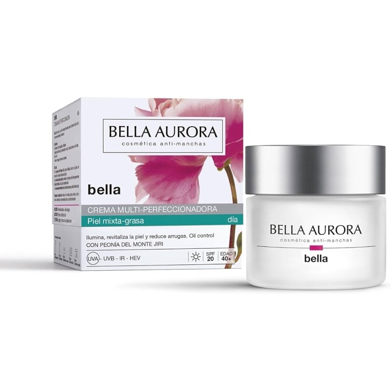 Creme Anti Idade de Dia e Clareador de Manchas Peles Mistas e Oleosas - Bella Aurora