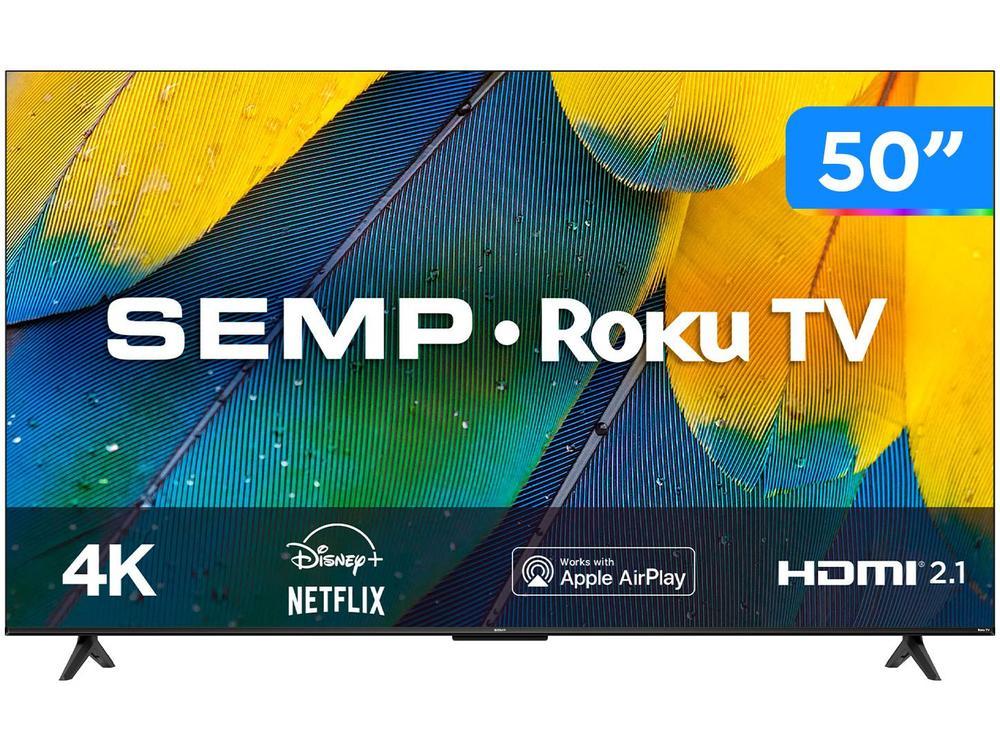 Smart TV 50” 4K UHD LED Semp RK8600 Wi-Fi -