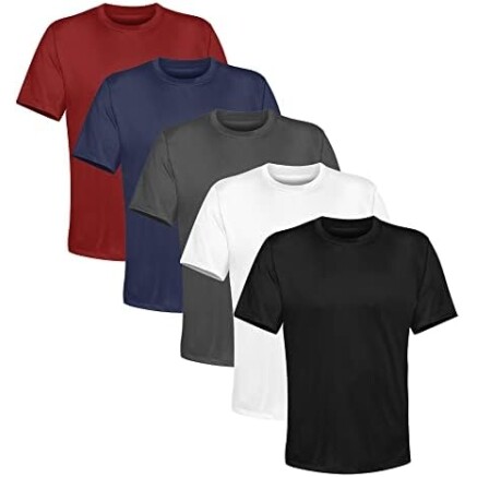 Kit 5 Camisetas Masculina Lisa Algodão Basic