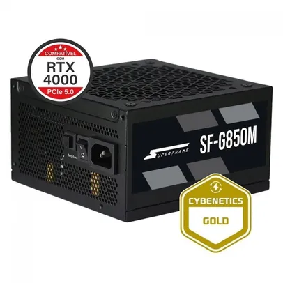 Fonte SuperFrame, 850W, 80 Plus Gold, PCIe 5.0, Full Modular