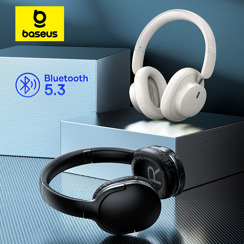 [R$84 Moedas/Gpay] Baseus D02 PRO Fone De Ouvido Sem Fio Bluetooth, Fones com Fio, 5,3, 40mm -