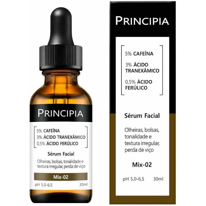 Sérum Principia Mix-02 (5% Cafeína + 3% Tranexâmico + Ferúlico)