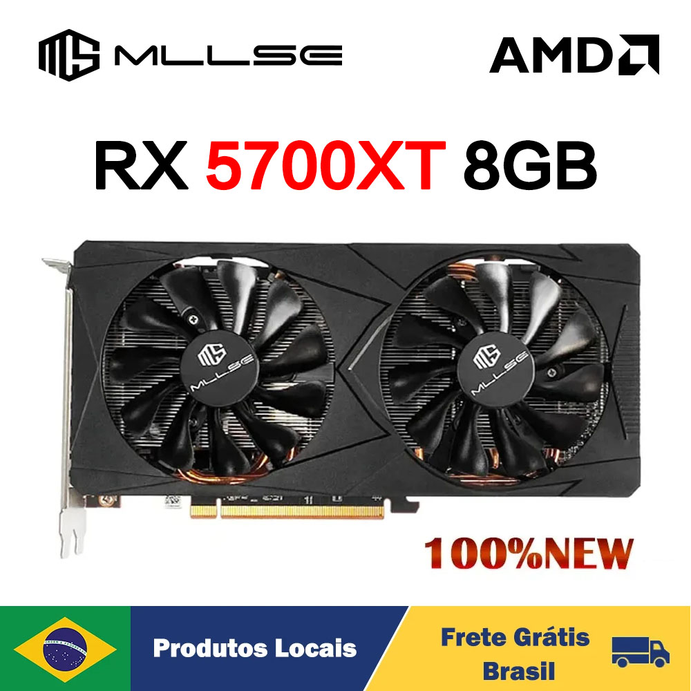 Placa de Video MLLSE RX5700XT 8GB GPU GDDR6 256-Bit