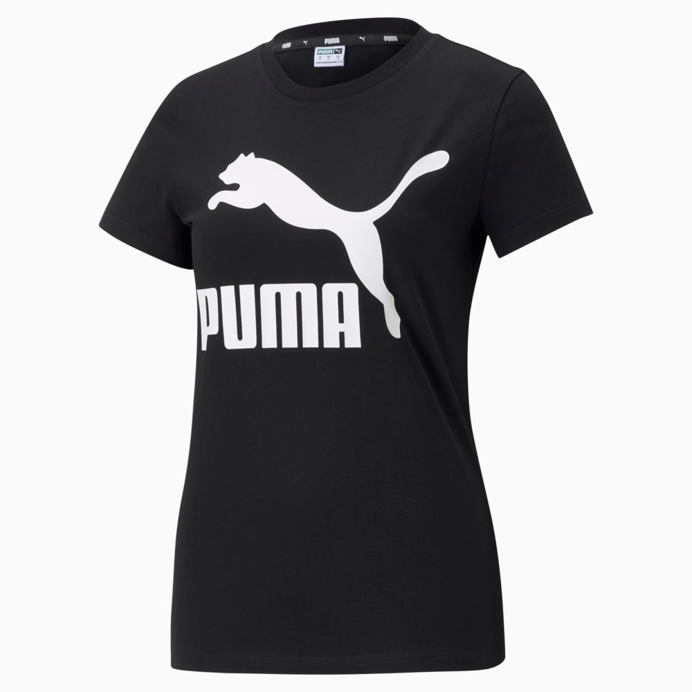 Camiseta Classics Logo Feminina | Preto | PUMA | Ref: 530076_01