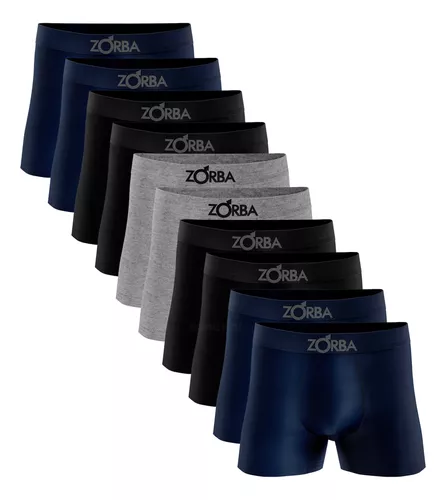 Kit 10 Cueca Boxer Zorba 781 Original Em Algodão Sem Costura