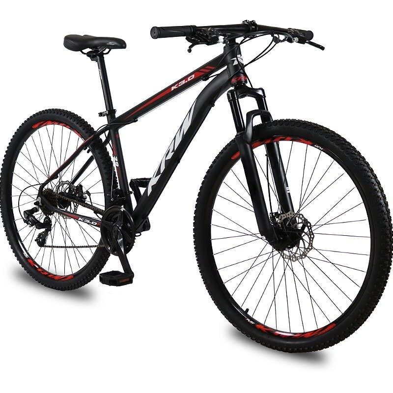 Bicicleta Aro 29 KRW Alumínio 21 Velocidades Freio a Disco X51