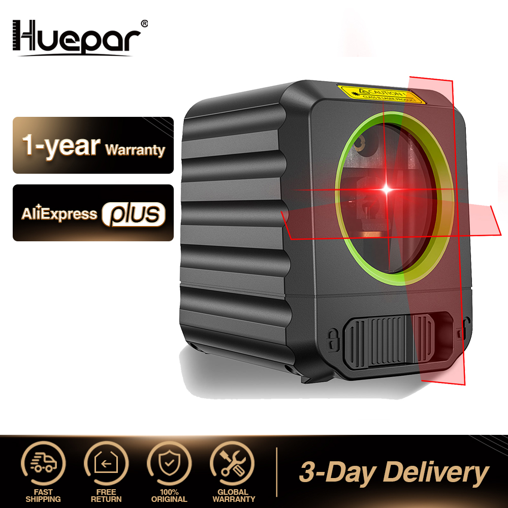 [Do Brasil | APP | GPAY | MOEDAS R$63] Nível Laser Huepar 2 Linhas, Linha Cruzada, Horizontal e Vertical