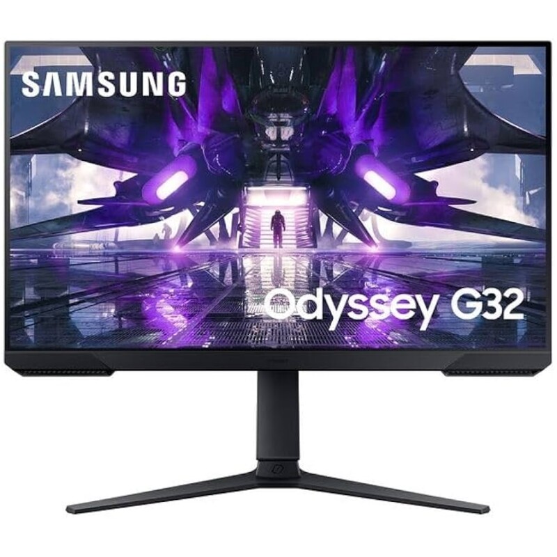 SAMSUNG Monitor Gamer Odyssey 27" FHD 165Hz 1ms com ajuste de altura HDMI DP Freesync Preto Série G32