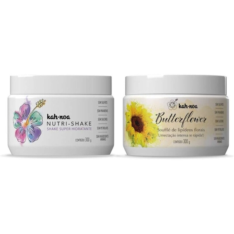 Kit Especial Máscara de Hidratação Nutri-shake + Soufflé de Lipídeos Butterflower - Kah-Noa