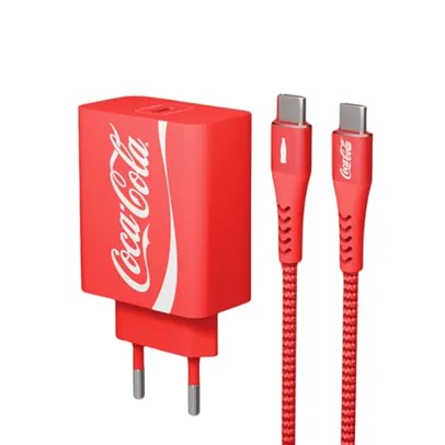 Coca-Cola Kit Carregador com cabo - saída USB-C para USB-C - PD 20W