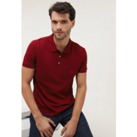 Camisa Polo Dudalina Reta Lisa Vinho