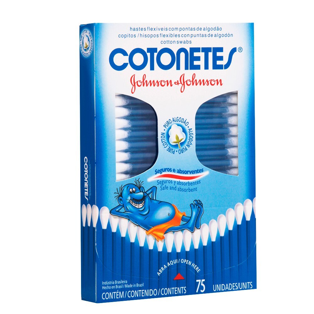 Hastes Flexiveis Cotonetes 75 Unidades