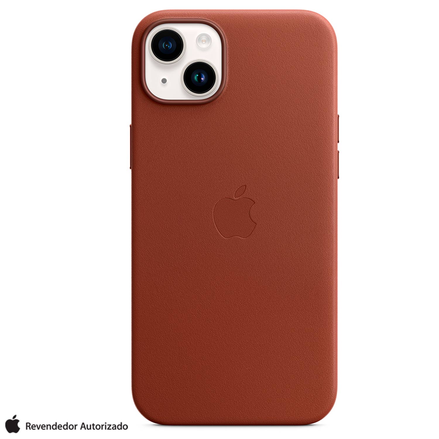 Apple Capa de Couro Oficial iPhone 14 Plus, Com MagSafe, Cor Vermelho