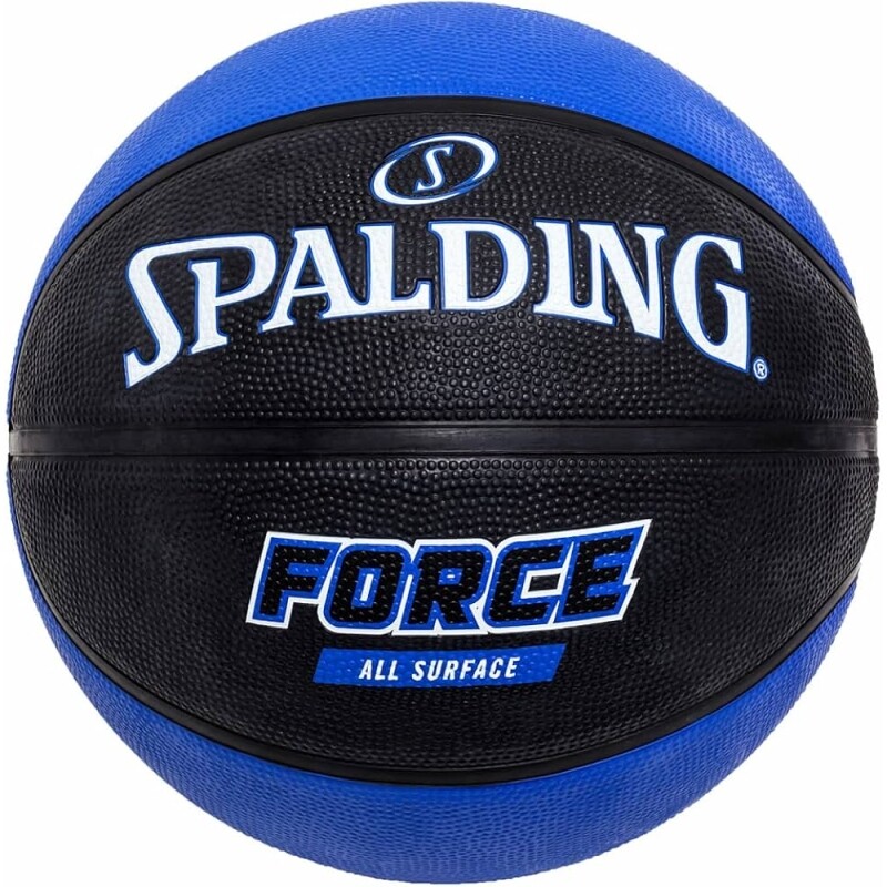 Bola Basquete Spalding Force Preto e Azul 7