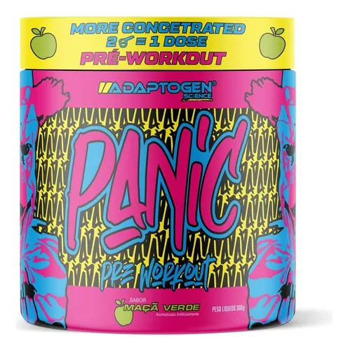 Pré Treino - Panic 300g C/ Beta Alanina - Adaptogen