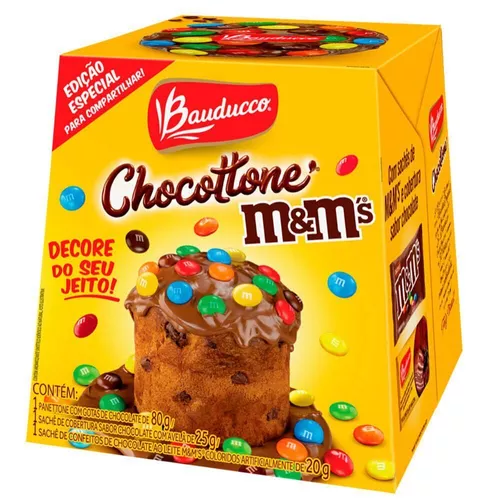 Mini Chocottone M&m's Bauducco 80g