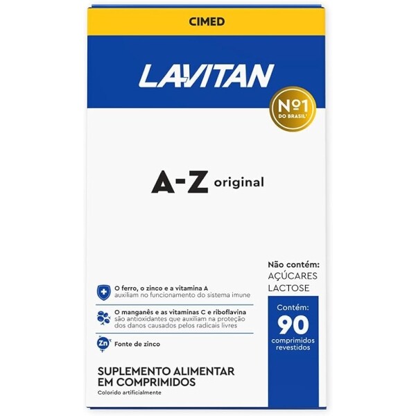 Multivitamínico Lavitan AZ Original Com 90 Comprimidos