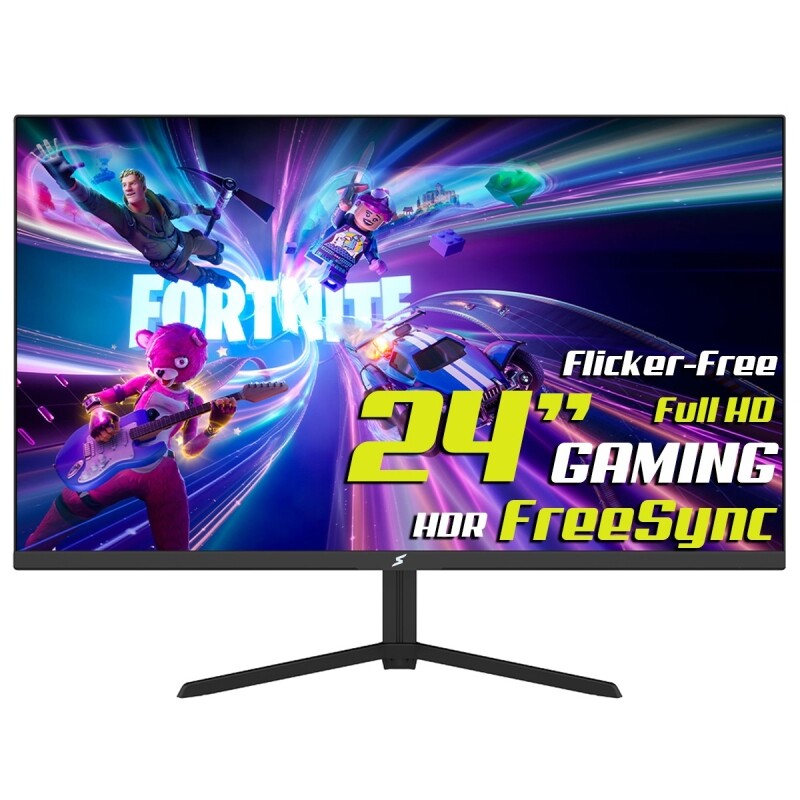 Monitor Gamer SuperFrame Vision 24'' FHD 102% SRGB E-LED HDR FreeSync HDMI/VGA 100Hz - SFPFB-24100-FHD