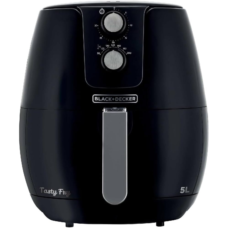 Fritadeira Black Decker Air Fryer com Cesto Antiaderente e Timer Ajuste de Temperatura 5L - AFM5