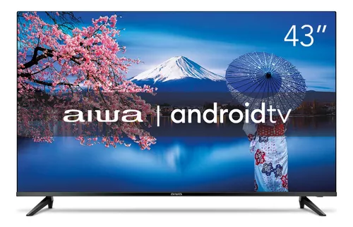 Smart TV Aiwa 43" Android Full HD Comando de voz Dolby Audio HDR10 - AWS-TV-43-BL-02-A