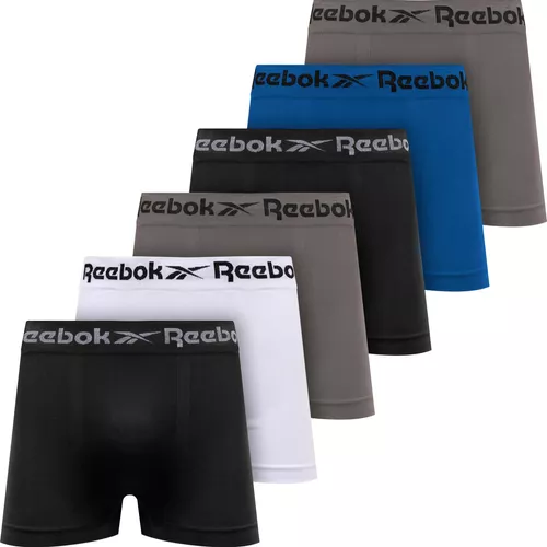 Kit 6 Cuecas Boxer Reebok Original Masculina Box Sem Costura