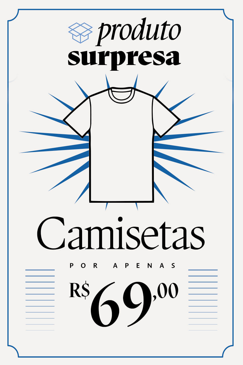 Camiseta Surpresa Cores Variadas Reserva