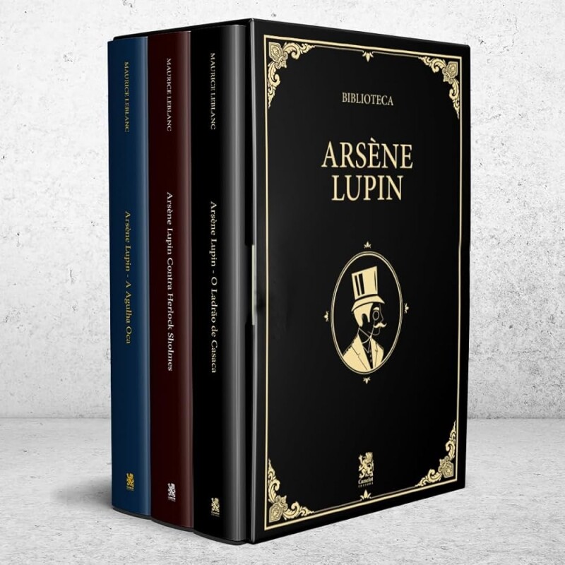 Biblioteca Arsène Lupin Volume 01 Box com 3 Livro - Maurice Leblanc