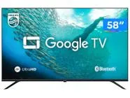 Smart TV 58 4K UHD D-LED Philips Série 7019 58PUG7019/78 Wi-Fi Bluetooth Google Assistente 3 HDMI 2 USB